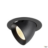 SLV 1009882 NUMINOS® GIMBLE XL, Deckeneinbauleuchte,, 3000 K, 20°, schwarz