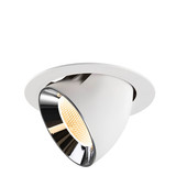 SLV 1009893 NUMINOS GIMBLE XL, Deckeneinbauleuchte weiß/chrom 3000K 20°