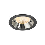 SLV 1009941 NUMINOS XL, Deckeneinbauleuchte schwarz/chrom 3000K 40°