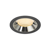 SLV 1009944 NUMINOS XL, Deckeneinbauleuchte schwarz/chrom 3000K 55°