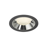 SLV 1009962 NUMINOS XL, Deckeneinbauleuchte schwarz/chrom 4000K 55°