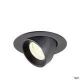 SLV 1010062 NUMINOS® GIMBLE XS, Deckeneinbauleuchte, 4000 K, 20°, IP20, rund, schwarz