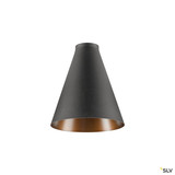 SLV 1010084 LALU® CONE 15, Leuchtenschirm, E27 Base, Mix&Match, H: 17 cm, schwarz / bronze