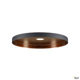 SLV 1010096 LALU® PLATE 33, Leuchtenschirm, E27 Base, Mix&Match, H: 1.5 cm, schwarz / bronze