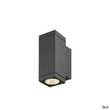 SLV 1010183 THEO PRO S, Wandaufbauleuchte, up/down, DALI, P2, rechteckig, 2700 K, 12 W, 24°, anthrazit