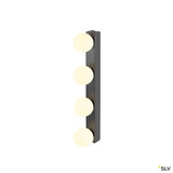 SLV 1010193 SUN Mirror, Wandaufbauleuchte, quad, 2700/3000/4000 K, TOUCH button, 18 W,  IP44, schwarz