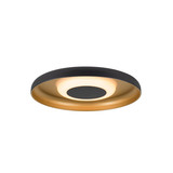 SLV 1010217 MOTUNA, CW, Phase, Wand- und Deckenaufbauleuchte, rund, 2700K, 10W, 130°, schwarz / goldfarben