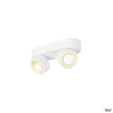 SLV 1010269 KALU 2.0, Wand- und Deckenaufbauleuchte, PHASE, 3000 K, 19 W, 36°, weiß