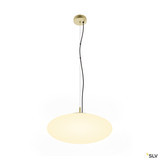 SLV 1010416 OLYPSO 50, Pendelleuchte, E27, Pendellänge 400 cm, 1 x max. 40 W, gold