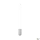 SLV 1010419 FITU PD, E27, stone, Pendelleuchte, Pendellänge 500 cm, offenes Kabelende, 1 x max. 15 W, grau