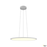 SLV 1010427 PANEL 60, Pendelleuchte, rund, PHASE, Pendellänge 200 cm, 3000/4000K, 90°, grau