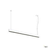 SLV 1010509 GLENOS® PRO, Pendelleuchte, 1,2m, DALI, UGR16, Pendellänge 210 cm, 3000K, 75°, weiß / schwarz