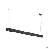 SLV 1010516 GLENOS® PRO, Pendelleuchte, 1,5m, DALI, UGR16, Pendellänge 210 cm, 4000K, 75°, schwarz