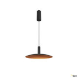 SLV 1010790 LALU® SET, Pendelleuchte, LED Base, ELYPSE 33, PHASE, Pendellänge 200 cm, 2700/3000 K, 40°, schwarz