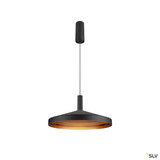 SLV 1010791 LALU® SET, Pendelleuchte, LED Base, TETRA 36, PHASE, Pendellänge 200 cm, 2700/3000 K, 40°, schwarz