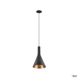 SLV 1010793 LALU® SET, Pendelleuchte, LED Base, CONE 15, PHASE, Recessed, Pendellänge 200 cm, 2700/3000 K, 40°, schwarz