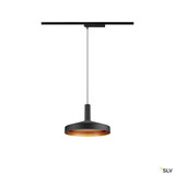 SLV 1010799 LALU® SET, 1~ Pendelleuchte, LED Base, TETRA 24, PHASE, Pendellänge 200 cm, 2700/3000K, 40°, schwarz