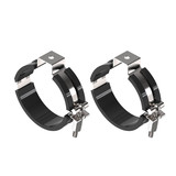 SLV 1011505 TUBULAR P, Surface Mounting Bracket/Rubber 2PCS. SLVtec