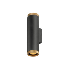 SLV 1011882 GRIP! L, Wandaufbauleuchte, UP/DOWN, QPAR51, 2 x 6W, schwarz