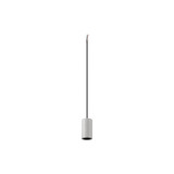 SLV 1012101 FITU Lamp Set, PD, Stone, inkl. E27 Lampe und 1PH. Adapter, 1-Phasen Pendelleuchte, Pendellänge 5m, 1900K, Globe 125, 15W, 330°, grau