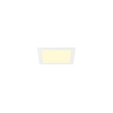 SLV 1012203 SENSER 2.0 24, RL, eckig, Phase, Deckeneinbauleuchte, 3000K / 4000K, 20W, 90°, weiß