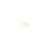 SLV 1012206 SENSER 2.0 12, RL, rund, DALI, Deckeneinbauleuchte, 3000K / 4000K, 7W, 90°, weiß