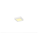 SLV 1012224 SENSER 2.0 18, CW, eckig, DALI, Wand- und Deckenaufbauleuchte, 3000K / 4000K, 13W, 90°, weiß