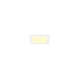 SLV 1012229 SENSER 2.0 18, RL, eckig, DALI, Deckeneinbauleuchte, 3000K / 4000K, 12W, 90°, weiß
