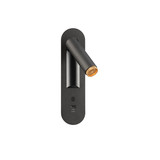 SLV 1012364 GRIP! S, WL, Wandeinbauleuchte, 2700K, 4.2W, Schalter, 29°, schwarz / goldfarben