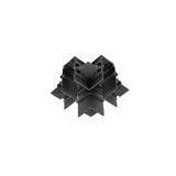 SLV 1012462 48V SYSTEM, X-Verbinder, mechanisch, für Einbaustromschiene tief, X-Verbinder, schwarz