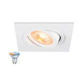 SLV 1012491 NEW TRIA 75 Smart Set, DL, eckig, GU10, PAR16, ZIGBEE, TW, Deckeneinbauleuchte, weiß