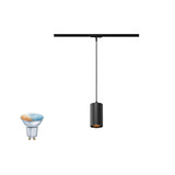 SLV 1012500 ASTO TUBE Smart Set, 1PH., PD, GU10, PAR16, ZIGBEE, TW, 1-Phasen Spot, schwarz