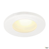 SLV 111021 DOLIX OUT, Outdoor Einbauleuchte, QPAR51, IP44, rund, weiß, max. 35W, inkl. Clipfedern