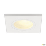 SLV 111141 DOLIX OUT, Outdoor Einbauleuchte, QPAR51, IP44, eckig, weiß, max. 35W, inkl. Clipfedern