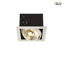 SLV 115541 KADUX 1 ES111 Downlight eckig mattweiss max. 75W