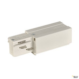 SLV 145521 EINSPEISER, für EUTRAC Hochvolt 3Phasen-Aufbauschiene, Erde rechts, weiß