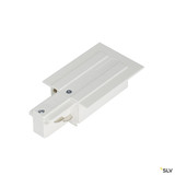 SLV 145541 EINSPEISER, für EUTRAC Hochvolt 3Phasen-Einbauschiene, Erde links, weiß