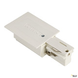 SLV 145771 EINSPEISER, für EUTRAC Hochvolt 3Phasen-Einbauschiene, weiß, Erde rechts