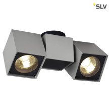 SLV 151534 ALTRA DICE SPOT 2 Deckenleuchte silbergrau schwarz 2xGU10 max. 2x 50W