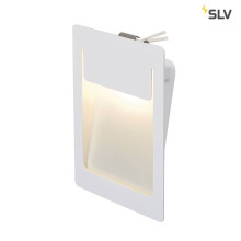 SLV 151952 DOWNUNDER PUR Einbauleuchte eckig weiss 5,2W LED warmweiss 120x155mm