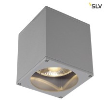 SLV 229554 BIG THEO CEILING OUT Deckenleuchte eckig silbergrau ES111 max. 75W
