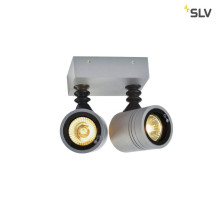 SLV 233094 NEW MYRA WALL SPOT Wandleuchte silbergrau 2xGU10 max. 2x50W IP55