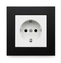 SOIXX Aufsteckrahmen Schwarz für Gira System 55 für Steckdosen und Lichtschalter Modernes Upgrade