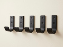 5 x SOIXX Haken J Wandhaken Schwarz