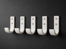 5 x SOIXX Haken J Wandhaken Weiß