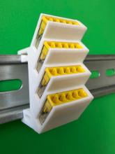 SOIXX Hutschienenhalter XWD für WAGO 4x 2273-205 DIN Rail Hutschiene Halter Weiß