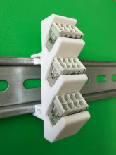 SOIXX Hutschienenhalter XWD für WAGO 3x 2273-208 DIN Rail Hutschiene Halter Weiß