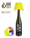 Sompex Top 2.0 Akku Flaschenaufsatzleuchte Neon Gelb 1,3W Warmweisssteuerbare Lichtfarbe IP44 72538