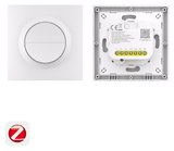 SONOFF Orb-ZBW2L Zigbee Doppelter Intelligenter Wandschalter, Lichtschalter Relais, Ohne Neutralleiter, Unterputz MINI-ZB2GS-L-E