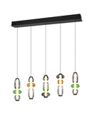 Trio 334310517 Minerva LED Pendelleuchte 5x8W dimmbar Multicolor CCT einstellbare Lichtfarbe
